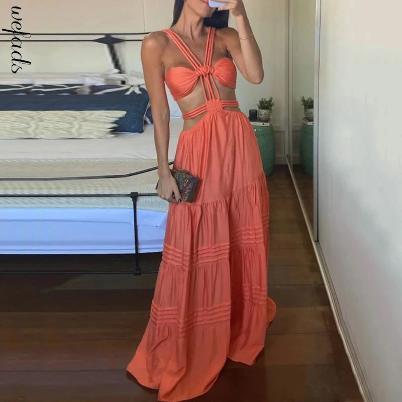 Long Dresses Strap Sleeveless Backless