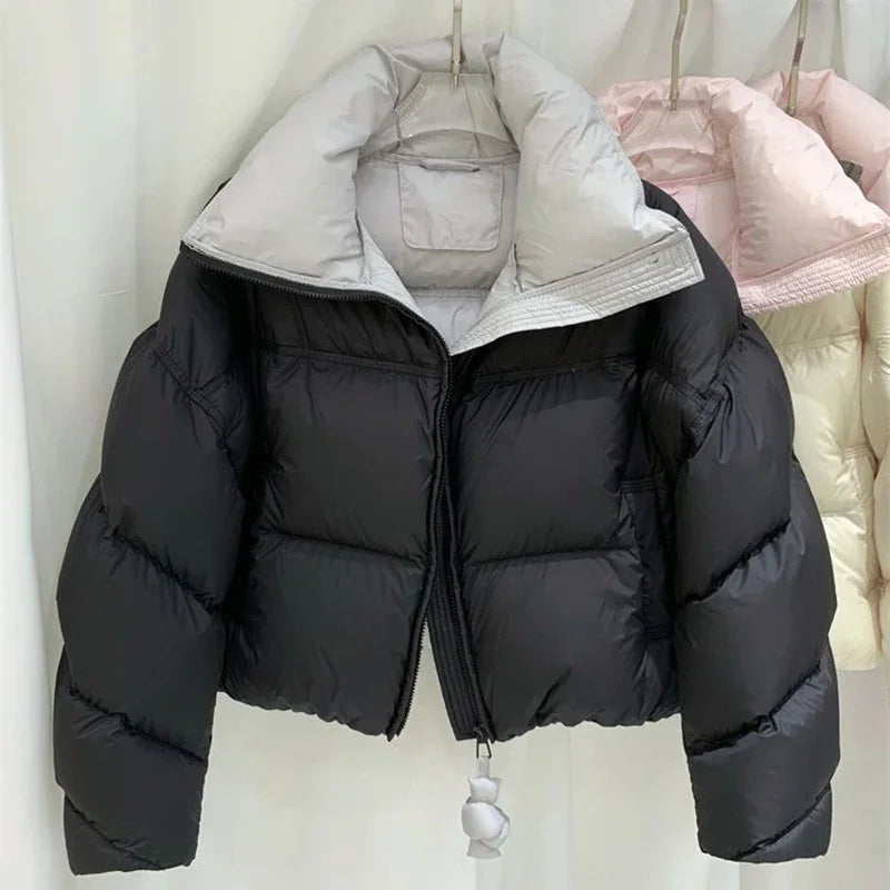 Warm Women's Down Jacket Stand Collar