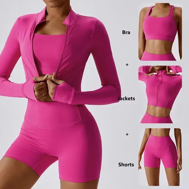 Three piece gymwear