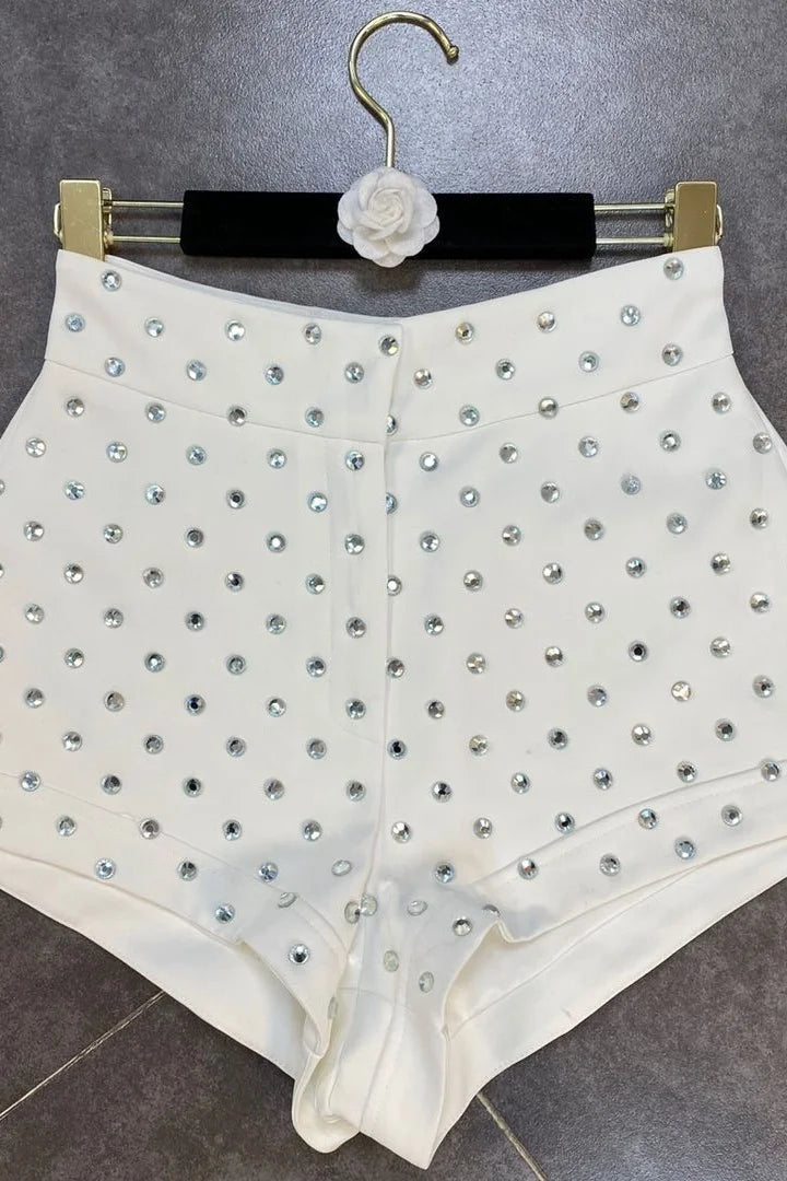 High Waist Diamonds Shorts