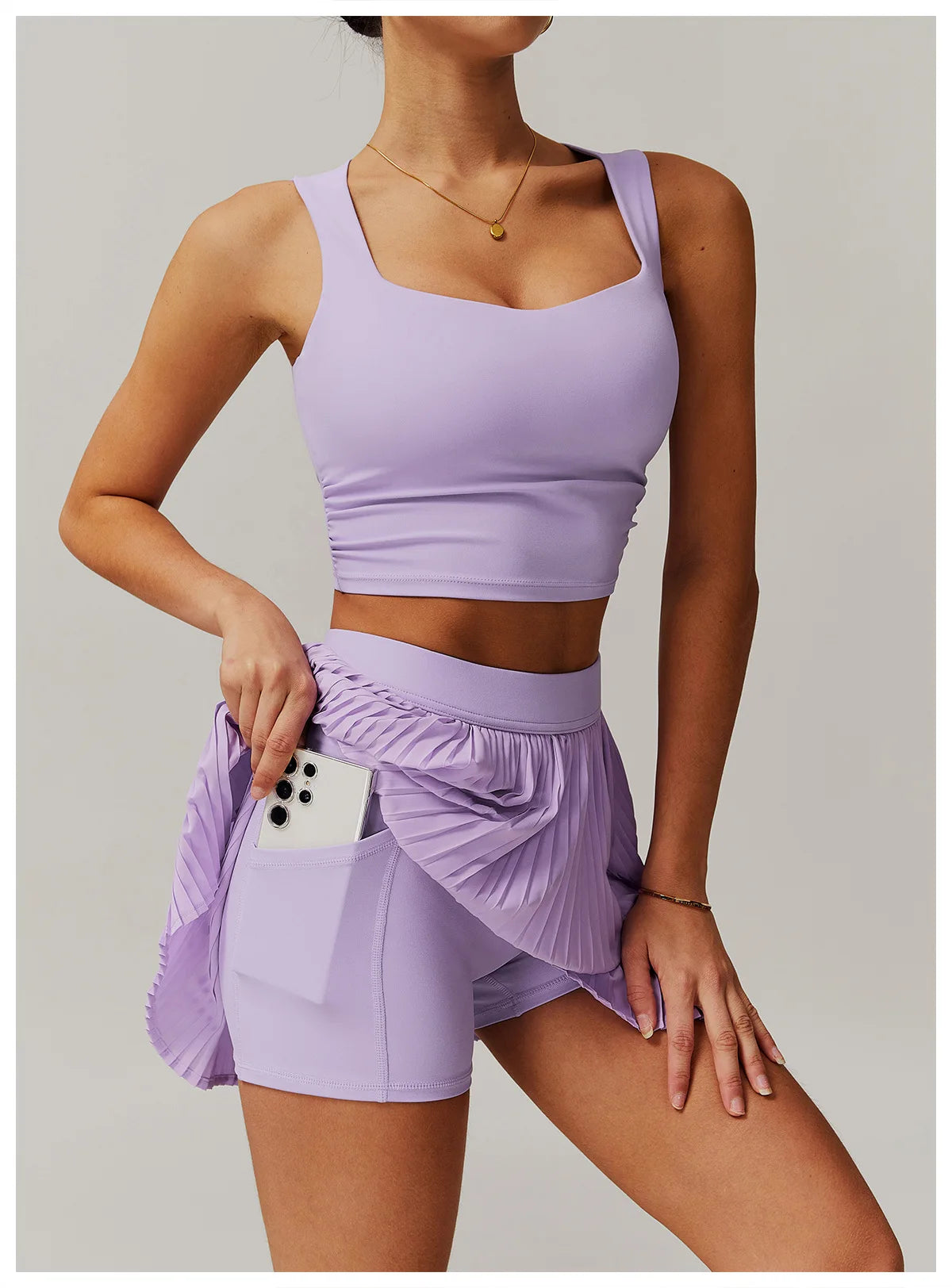 Womens two piece tennis outfit