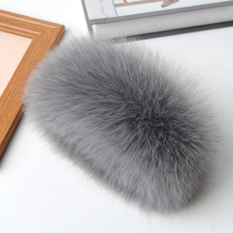 Real Fox Fur Cuffs Arm Sleeve Warmer