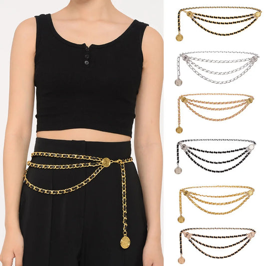 Metal Tassel Chain Waist Chain Belt